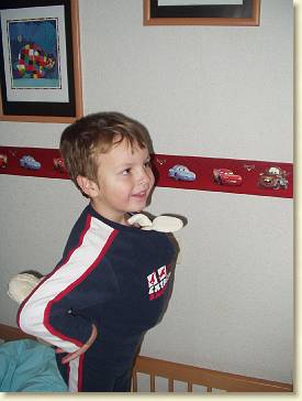 20081101-08 In bed met joppie en konijn